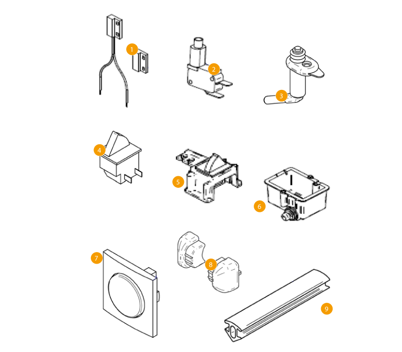 Embouts Pliables Thule Omnistep Omnistor - Noir - Pièce D'origine 1500601378 - Neuf Sous Blister